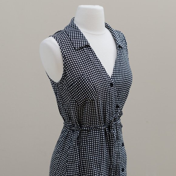 Anthropologie TYLHO Rayon Dress in Gingham Checkered Print XS - Picture 7 of 14